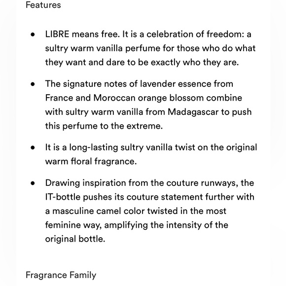 Yves Saint Laurent intense 1 oz - Picture 2 of 3